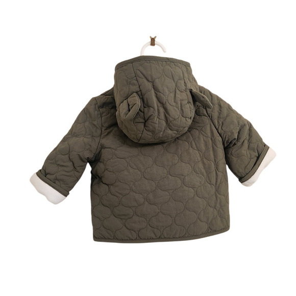 NWT First Impressions Baby Boy Hooded Fleece Lined Jacket Coat 6-9 Months - Picture 4 of 6